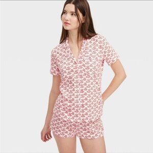 Women's Floral Short Sleeves and Shorts Pajama Set Red Roller Rabbit Target XXS